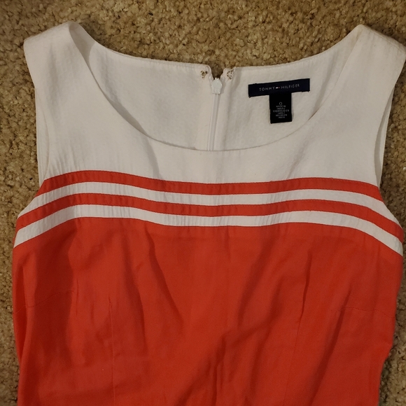 Tommy Hilfiger two color sleeveless dress sz 0 - Picture 3 of 6